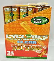 Box 24 Cyclones Tiki Tango King Size Flavored Pre Rolled Cones Reusable Wood Tip by Cyclones