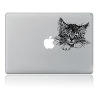 GTNINE MacBook Stickers Decals Laptop Decorative Skins Removable Vinyl Sticker for MacBook 13 inch Pro/Air/Retina (Cute Cat)