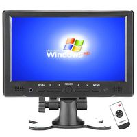 Loncevon- 7 inch Small Portable HD HDMI VGA Monitor ; Mini Raspberry pi 3 Computer Monitor ; 12V TV Video Monitor- IPS 1024x600 -Build in Speaker, Headphone Jack, Remote