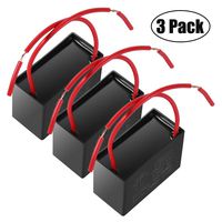 CBB61 Fan FENGWANGLI Capacitor Compatible with for New Tech 2 Wire 10uF 450V (Pack of 3）