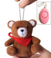 130dB Personal Security Alarm - Bear Key Chain - Batteries Included - Tug Activated - Perfect for Adults, Students, and Children