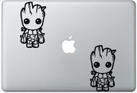 Baby Groot Guardians Of The Galaxy FlashDecals0729 Set Of Two (2x) , Decal , Sticker , Laptop , Ipad , Car , Truck