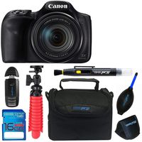 Canon PowerShot SX540 HS with Built-in Wi-Fi & 50x Optical Zoom + Pixi Basic Accessory Bundle