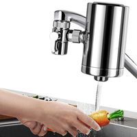 Lelekey Tap Water Filter System, Premium 304 Stainless Steel,528-Gallon 6-Stage Water Purifier Filtration Faucet Mount,Reduce Lead & Chlorine,BPA Free,Fits Most Standard Faucets (1 Filter Included)