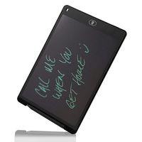 12-inch Smart Environmentally Friendly LCD Tablet, Early Childhood Education Office Supplies, Tactical Drills on The Court, Easy to Carry with Writing pens, Black