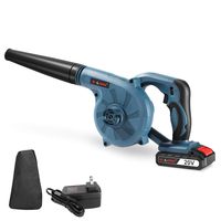 S-LONG Cordless Leaf Blower, 20V Lithium 2-in-1 Sweeper/Vacuum 2000mAh Battery for Blowing Leaf, Clearing Dust & Small Trash,Car, Computer Host,Easy to Clean Corner