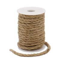 Tenn Well 33 Feet 6mm Jute Rope Natural Jute Twine for Gardening, Bundling, Decorating, DIY & Arts Crafts(Brown)