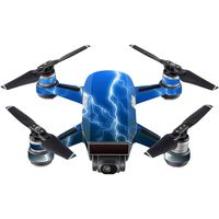 MightySkins Skin Compatible with DJI Spark Mini - Lightning Storm | Protective, Durable, and Unique Vinyl Decal wrap Cover | Easy to Apply, Remove, and Change Styles | Made in The USA