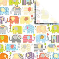 JAM PAPER Printed Gift Tissue - Elephant Parade - 20 x 30-240 Sheets