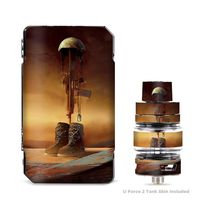 IT'S A SKIN Decal Vinyl Wrap for VooPoo Drag 2 V2 & UForce T2 Tank Vape Sticker Sleeve Cover/Never Forgotten Military Boots Rifle