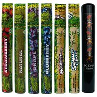 Herb Airtight Tube Pocket Protector with Cyclones Variety Hemp Cones 6 Count DC Crafts Nation- Tiki Man