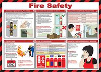 Fire Safety Poster 840 x 590mm.
