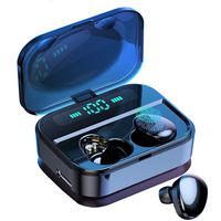 True Wireless Earbuds Bluetooth 5.0, Smart Touch Headset X7 Wireless Charging Case in-Ear Earphones IPX7 Waterpro of Stereo Hi-Fi Sound with Mic Sport Headphones (Black)