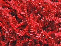 Pack of 1, Red Crinkle Cut Paper Shred 10 Lb Spring-Fill Shred Perfect for Christmas, Valentine's Day & Patriotic Baskets