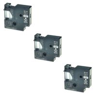 SuperInk 3PK White on Black Label Tape Compatible for DYMO D1 45021 (1/2Inch x 23Feet) LabelManager 120P 210D 260P 360D 420P Series Printer