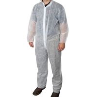 UltraSource Disposable Polypropylene Coveralls, Large (Pack of 25)