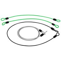 QOOKR Color Stainless Steel Security Tether Lanyard Kit for Gopro Hero All Editions ([2PCS/1FT,1PCS/2FT,1PCS/3FT],Set of 4)