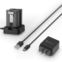 Ring Doorbell 2 Battery Charger - Charging Station for Ring Rechargeable Batteries, Video Doorbell 2 Spotlight Cam and All New Ring Stick Up Cam