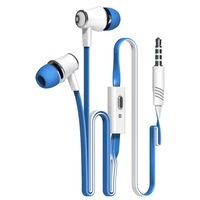 Bolayu Universal 3.5mm in-Ear Stereo Earbuds Earphone with Mic for Cell Phone (Blue)