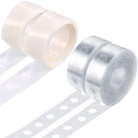 Tatuo Balloon Arch Kit Balloon Garland Decorating Strip Kit 2 Rolls Balloon Tape Strips with 2 Rolls Balloon Glue Point Dots Stickers (Single Hole)