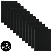 AT-A-GLANCE 2019 Weekly Appointment Books/Planners, 8-1/4" x 10-7/8", Black, 12 Pack (70950Z05)