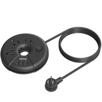 Power Strip with USB, NTONPOWER Travel Power Strip Flat Plug, 10 ft Extra Long Extension Cord, 3 Outlet 3 USB Desktop Charging Station Compact for Home, Dorm Room, Office, Cruise Ship and Nightstand