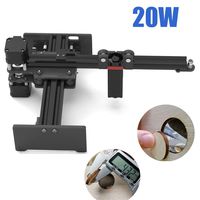 20W Laser Cutter Portable Laser Engraving Machine Mini Carver Desktop High Speed Laser Engraving Cutter Laser Engraver DIY Logo Marker Printer for Metal Deep Wood Fast Cutting,Working Area 150x150mm
