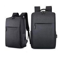 Business Shoulder Bag Backpack for Man,15.6-inch Laptop Bag with USB Charging Cable, Without Charging Treasure (black)