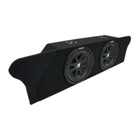 Compatible with 2010-2015 Chevy Camaro Coupe Trunk Kicker Comp C10 Dual 10" Sub Box Enclosure New - Final 2 Ohm