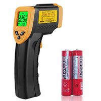 Non-contact Digital Laser Infrared Thermometer Temperature Gun -58℉~ 716℉ (-50℃ ~ 380℃) with Adjustable Emissivity
