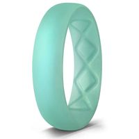 Egnaro Inner Arc Ergonomic Breathable Design, Silicone Wedding Ring for Women, Women's Silicone Wedding Band
