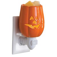 CANDLE WARMERS ETC Pluggable Fragrance Warmer- Decorative Plug-in for Warming Scented Candle Wax Melts and Tarts or Essential Oils, Jack O'Lantern