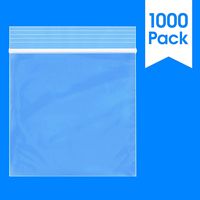 Spartan Industrial || 1000 Count - 3" X 3" (4 Mil Heavy Duty) Clear Plastic Reclosable Zip Poly Bags with Resealable Lock Seal Zipper (More Sizes Available)
