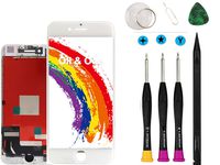 Compatible with iPhone 8 Plus Screen Replacement White Oli & Ode LCD Digitizer Touch Screen Assembly Set with 3D Touch Model No.A1864/A1897/A1898 (White)