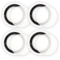 Theater Solutions 8CFG Frames and Grills for 8 Inch in Ceiling Speakers 2 Pair Pack