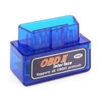 Autosion Bluetooth OBD II Car Scan Super Mini Portable ELM327 OBD2 II Bluetooth Car Auto Diagnostic Interface Scanner Tool Blue for Android Smartphones
