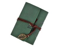 Ace Select Business Card Holder PU Leather Credit Card Case Wallet Mini Photo Albums, 20 Pockets - Green