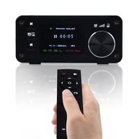 SMSL SA-50 PLUS 50WX2 HIFI Amplifier/DAC/Music Player w/ Remote Control,Digital Power Amplifier,TAS5766M, OLED Display, USB/SD Reader, 3.5mm AUX/Optical Input Jack, Full Digital
