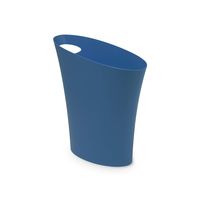 Umbra Skinny, Lagoon Blue Sleek & Stylish Bathroom Trash, Small Garbage Can, Wastebasket for Narrow Spaces at Home or Office, 2 Gallon Capacity, Single Pack