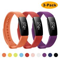 NANW 3-Pack Compatible with Fitbit Inspire HR Bands/Fitbit Inspire Band, Adjustable Soft Silicone Inspire Straps for Women Men Sports Replacement Accessories Bands for Inspire/Inspire HR