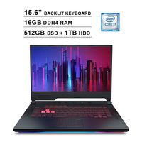 2019 Asus ROG Strix G 15.6 Inch FHD Gaming Laptop (9th Gen Intel 6-Core i7-9750H up to 4.5GHz, 16GB DDR4 RAM, 512GB SSD (Boot) + 1TB HDD, NVIDIA GeForce RTX 2060 6GB, Backlit Keyboard, Windows 10)