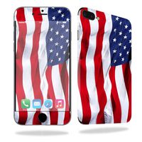 MightySkins Skin Compatible with Apple iPhone 7 Plus - American Flag | Protective, Durable, and Unique Vinyl Decal wrap Cover | Easy to Apply, Remove, and Change Styles | Made in The USA