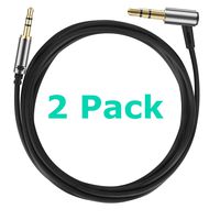 LASMEX 3.5mm to 2.5mm Bose Headphone Cord Male to Male Replacement for Bose QuietComfort 25 QuietComfort 35 QC25 QC35 QC35 II Audio-Technica ATH M40x M50x AKG Y40 Y50 JBL Headphones 47in 2 Pack
