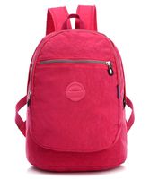 Girls Lightweight Floral Backpack Purse Water-resistant Nylon Travel Hiking Daypack for Women Kids Backpack School Bag (Deep Pink)