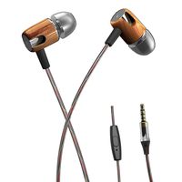 Sport Earbuds Wired, Stereo Bass in-Ear Headphones with Microphone Noise Isolating Earphones for Workout Exercise Gym, Sweatproof Running Headphones Compatible with iPhone, Samsung Cell Phones, Brown