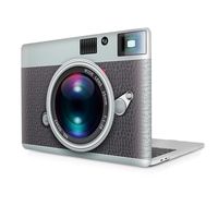 Two L Hard Plastic Case Cover for Newest MacBook Pro 13 inch 2017 2018 Release (Printed Camera)