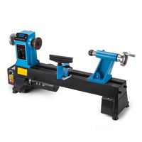 Mophorn 10 x 18 Inch Wood Lathe Bench Top Heavy Duty Wood Lathe Stepless Speed Regulation Digital Display