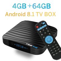 Android 8.1 TV Box, [2019 Updated Edition] Smart TV Box Android Boxes Media Player Quad-Core Amlogic S905X2 4GB RAM 64GB ROM Support 5.8G Band WiFi/H.265/ USB 3.0/ 3D/ 4K/ 6K Ultra HD