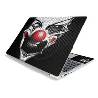 MightySkins Carbon Fiber Skin for Lenovo IdeaPad S340 15" (2019) - Evil Clown | Protective, Durable Textured Carbon Fiber Finish | Easy to Apply, Remove, and Change Styles | Made in The USA