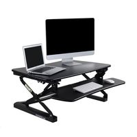 FlexiSpot 35" Wide Platform Height Adjustable Standing Desk, Removable Keyboard Tray, Black (M2B)